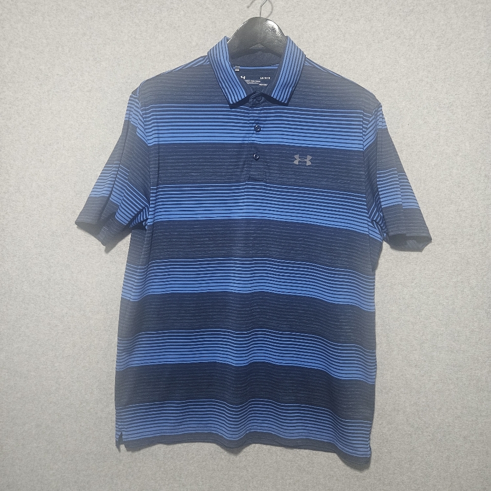 Men's Under Armour Heat Gear Polo Shirt Size Large